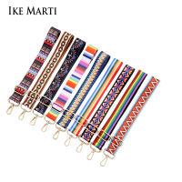 IKE MARTI สายรัดไนลอนสำหรับกระเป๋า Crossbody ผู้หญิงกระเป๋าสตางค์สายคล้องคอสำหรับล็อคกระเป๋าถือหรูหราเปลี่ยนไหล่ปรับได้ O สายคล้องกระเป๋า