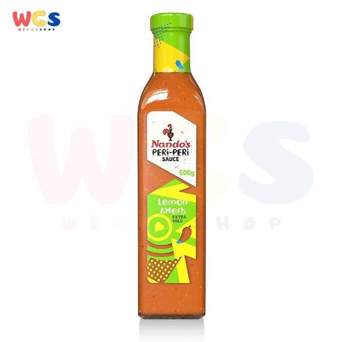 Nandos Peri Peri Sauce Lemon & Herb Extra Mild Gluten Free 17.6oz 500g