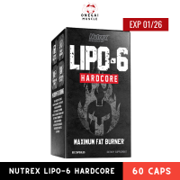 Nutrex Lipo-6 Hardcore 60 capsules เบิร์นไขมันขั้นสุด