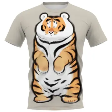 2022 New Fashion Cartoon Tiger 3d Print Unisex Cool T-shirt Funny