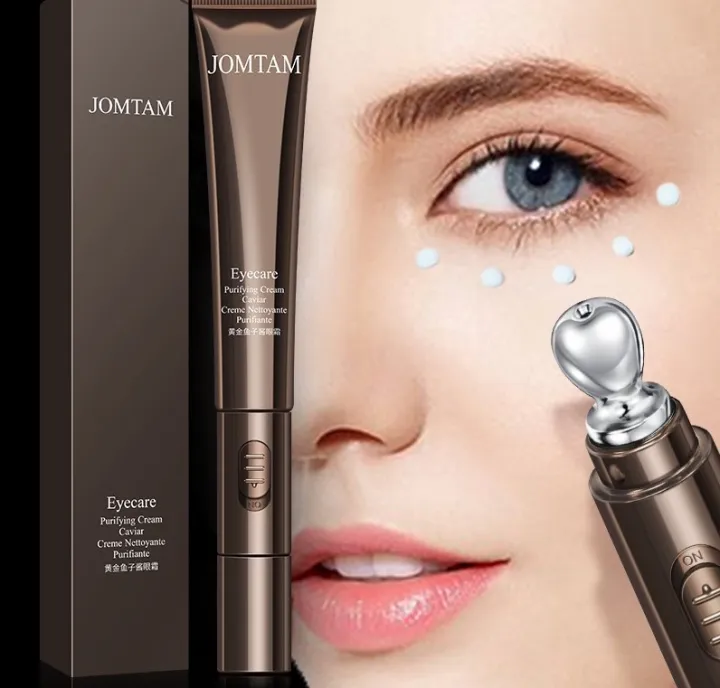 JOMTAM Eye Cream with Electric Massager Purifying Eye Cream 20g Anti