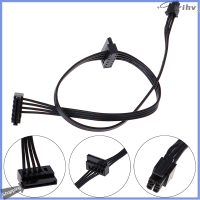 jianzhanqinl 1PC 45cm MINI 4 PIN ถึง2 SATA SSD Power Supply CABLE สำหรับ Lenovo M410 M610 M415