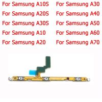 ปุ่มเปิดปิดสายเคเบิ้ลหลักปุ่มปรับระดับเสียงด้านข้างสำหรับ Samsung Galaxy A10S A20S A30S A50S A9 A10 A20 A30 A40 A60 A50