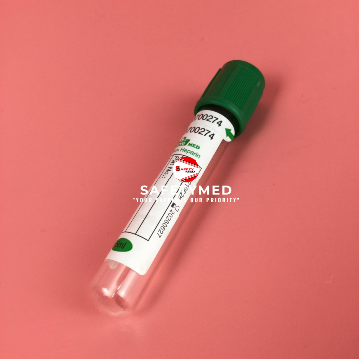 VACUTAINER BLOOD COLLECTION TUBE GREEN TOP 5ML PER PIECE Lazada PH