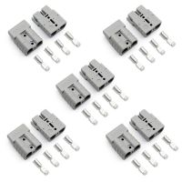 10pc For Anderson Plug Connector 50a 6awg Caravan Trailer Solar 4x4 Truck Suitable For Anderson Forklift Battery Connector Wires Leads Adapters