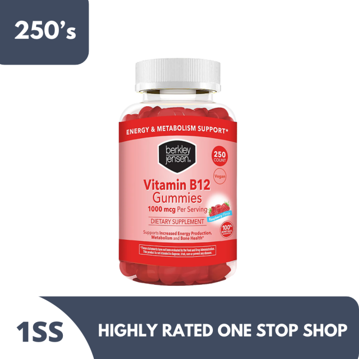 Berkley Jensen Vitamin B12 Gummies 1000mcg 250s Lazada PH