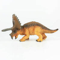 ATriceratops เด็กจำลองไดโนเสาร์รุ่นพิพิธภัณฑ์คอลเลกชันสิ่งมีชีวิตโบราณของเล่นเด็ก