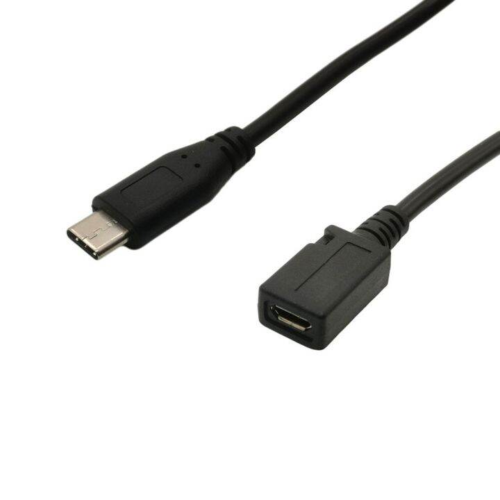 usb-3-1-type-c-male-to-micro-usb-female-short-cable-0-25m-cables-converters