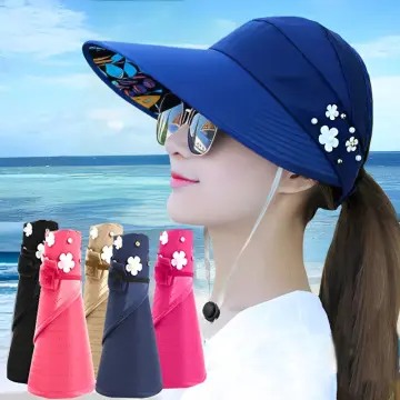 Summer Woman Sun Hats Female Outdoor Visor Caps Hand Made Straw