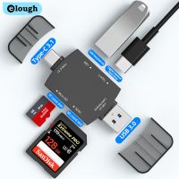 4 in 1 USB 3.0 to Type C 3.1 OTG Adapter SD TF Card Reader USB C Connector Convertor for iPhone Samsung Xiaomi Macbook