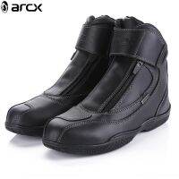 1pair ARCX Motorcycle Boots Off-road Racing Cowhide Leather Waterpoof Reflective Boots Racing Leather Ankle Breathable Shoes