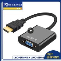 Konverter kabel VGA kompatibel dengan HDMI 1080P konverter HDMI adaptor pria ke VGA wanita untuk Tablet laptop PC TV