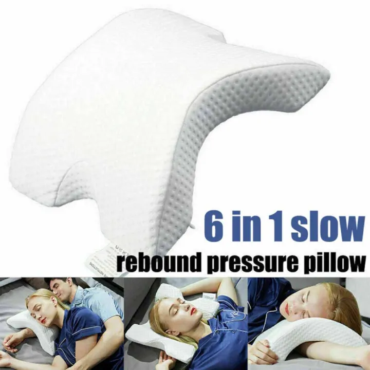 Tunnel Shaped Slow Rebound Arm Cuddling Memory Foam Pillow Health Care