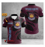 West Ham United F.C 2023 Latest Personalized Sub Customization High Quality Polo Shirt (Contact Online for Free Customization)-NO.HSHJ544S