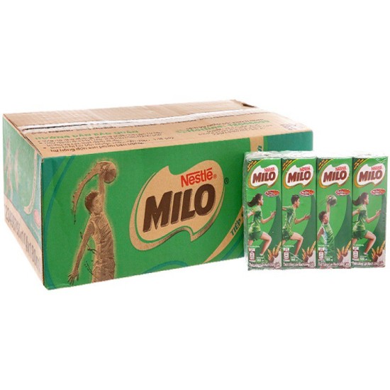 Thùng sữa milo hộp 180ml ít đường có đường - ảnh sản phẩm 1