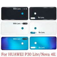 【❂Hot On Sale❂】 SRFG SHOP ฝาหลังสำหรับ Huawei P30 Lite ประตูเคสสำหรับหัวเหว่ย Nova 4e ปลอกอะไหล่กระจกกล้องถ่ายรูปหลัง