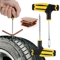 ☍✙✾ Car Tire Repair Tools Kit with Rubber Strips Tubeless Tyre Puncture Studding Plug Set for Truck Motorcycle Car Accessories