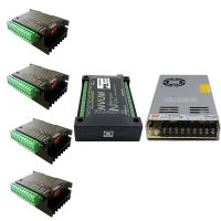 【hot】☃♂▲ NVUM Mach3 Based 3/4 Axis USB Novusun Controller Bundle with TB6600 Stepper Driver Mean Supply 24V 350W