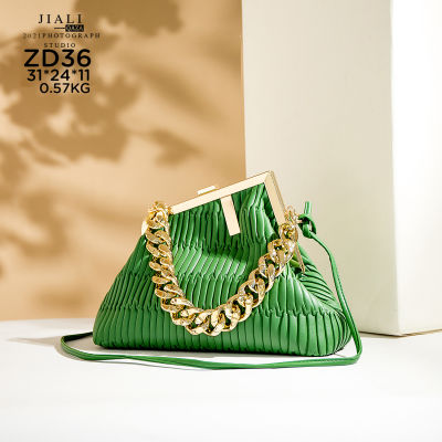2022 Hot sales women fashion Solid color Vintage messenger bag High quality PU leather Chain handbag