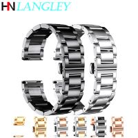 Stainless Steel Watch Bracelets Replacement Watch Band Polished Matte Brushed Finish Strap 16mm/18mm/20mm/21/22mm/23/24mm/26mm