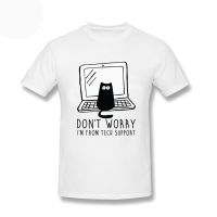 MenS IM From Tech Support MenS Tshirts Programmer Computer Developer Short Sleeve Tee Shirt Cotton T Shirt Tops Oversized S-4XL-5XL-6XL