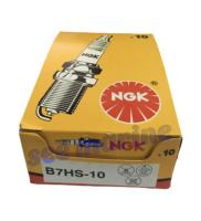 หัวเทียน NGK B7HS-10 // จำนวน 10 หัว // ใช้กับเครื่องยนต์เรือ YAMAHA  เครื่อง 2จังหวะ รุ่น รุ่น 6C , 6D , 8C , 9.9D , 9.9F , 15D , 15F , 25V , 30G , 40H , 40V  / ขั้วถอดได้