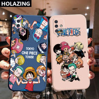 เคสโทรศัพท์สำหรับ Samsung Galaxy A12 A32 4G A52 A42 A72 5G A71 A51 A31 A11 A21S A02S A20S A10S แฟชั่นน่ารักการ์ตูนคู่โจรสลัดสีดำเลนส์กล้องป้องกันกรอบขอบ