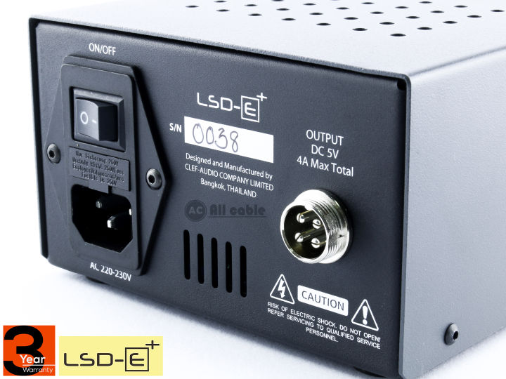 clef-lsd-e-plus-linear-power-supply-usb-5v-4a-เครื่องชาร์ตแบบ-linear-สำหรับโทรศัพท์มือ-เครื่องเสียง-แบบ-4ช่องเสียบ-ประกันศูนย์-3ปี