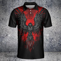 Polo Homme Viking 2023 3d Printed Men Shirts Casual Hombres Black Gothic Streetwear Polo Shirt Short Sleeve Boys Ropa Mens Clothes Unisex summer polo