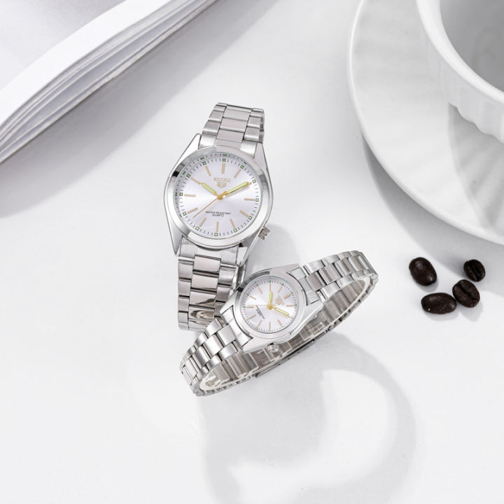 senkqนาฬิกาแฟชั่น-นาฬิกาธุรกิจ-นาฬิกาผู้หญิง-ตัวเรือนสแตนเลส-สายสแตนเลส-นาฬิกาควอตซ์-กันน้ำ-หน้าปัดขนาดเล็ก-รุ่น-1101