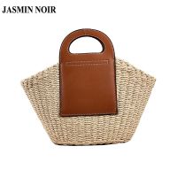 Jasmin NOIR กระเป๋าถือ กระเป๋าสะพายไหล่ สีตัดกัน สําหรับสตรี