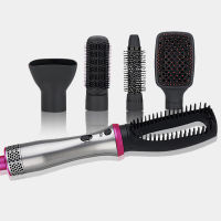 6 PcsPack Hair Dryer Brush Hot Air Brush Hair Straightener Curler Dryer Comb Curling Brush Portable Hair Styling Tools