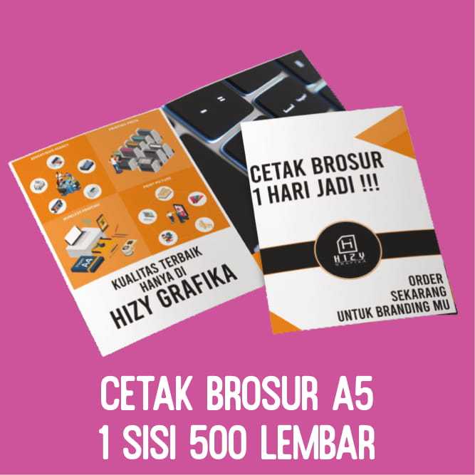 Cetak Brosur A5 1 Sisi 1 Rim 500 Lembar Bahan Art Paper Lazada Indonesia 9830