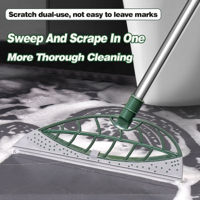 Retractable Rod Wiper Bathroom Cleaning Wiper Home Clean Broom Detachable Window Car Window Cleaning Brush Cleaner Cleaning Tool