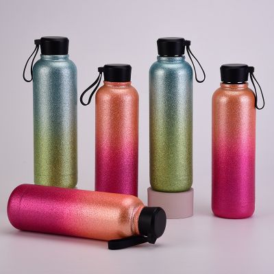 【YP】 2023 New Glitter 500ML Double-layer Outdoor Bottle