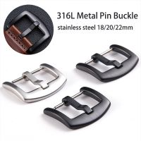 New Stainless Steel Buckle Watchband Strap Button for Watch Band 18mm 20mm 22mm 316L Matal Watch Clasp Accessories Gift Tool 【BYUE】