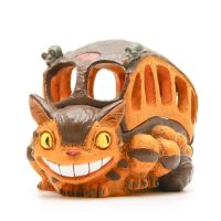 【CW】1 Pcs Cute Japan Anime My Neighbor Totoro Cat Bus Resin Jewelry Storage Box Desk Ornament Action Figure Toys Christmas Gifts