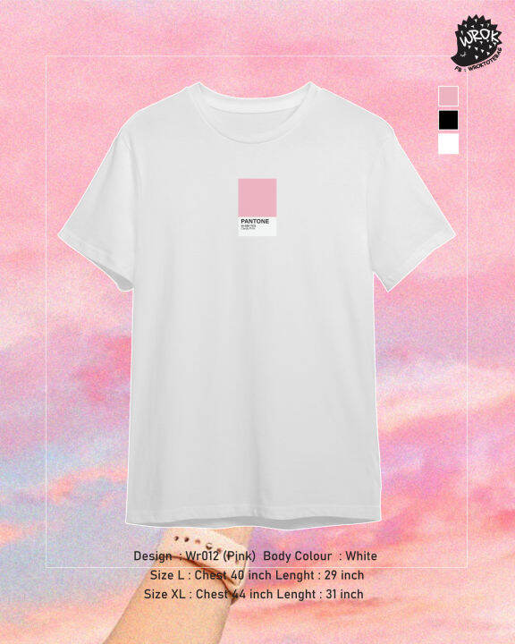 เสื้อยืดลาย-pantone-candy-pink