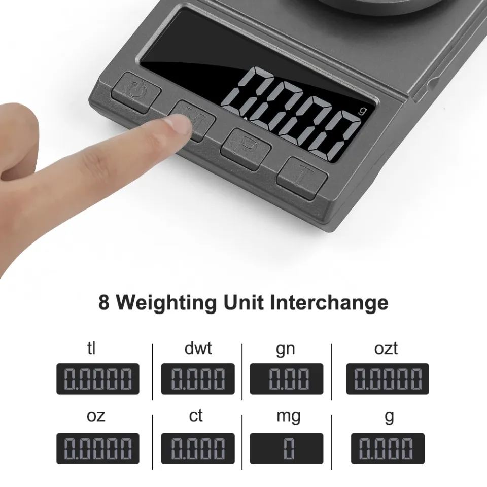 VEVOR Analytical Balance, 5000g x 0.01g Accuracy Lab Scale, High Precision  Electronic Analytical Balance, 13 Units Conversion, Counting Function, LCD  Display, for Lab University Jewelry (5000g, 0.01g)