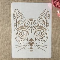 A4 29x21cm Hand Draw Cat Animals DIY Layering Stencils Painting Scrapbook Coloring Embossing Album Decorative Template