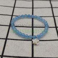 2022 New Popular 925 Sterling Silver Jewelry High Quality Pink Crystal Cute Fashion Blue Pearl Bracelet Free Wholesale Shipping