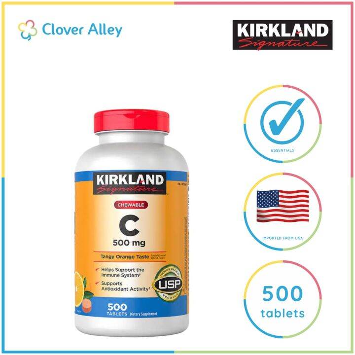 Kirkland Vitamin C 500mg, Chewable 500 tablets Lazada PH
