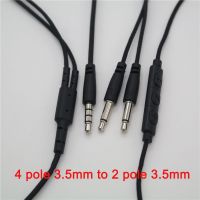 ✽ High Quality AUX Audio Cable Cable Jack 3.5 Male To Male Stereo Cable 4-pole 3.5mm To 2 Pole 2 x 3.5 Cable Headphone with Mic