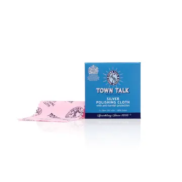 Sterling Silver Polishing Cloth, Anti-tarnish for Fine Silver or Sterling  Silver, Made by Town Talk, 100 Percent Cotton 