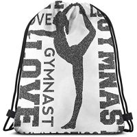 Love Gymnastics Gymnast Unisex Home Gym Sack Bag Sport Drawstring Backpack Bag