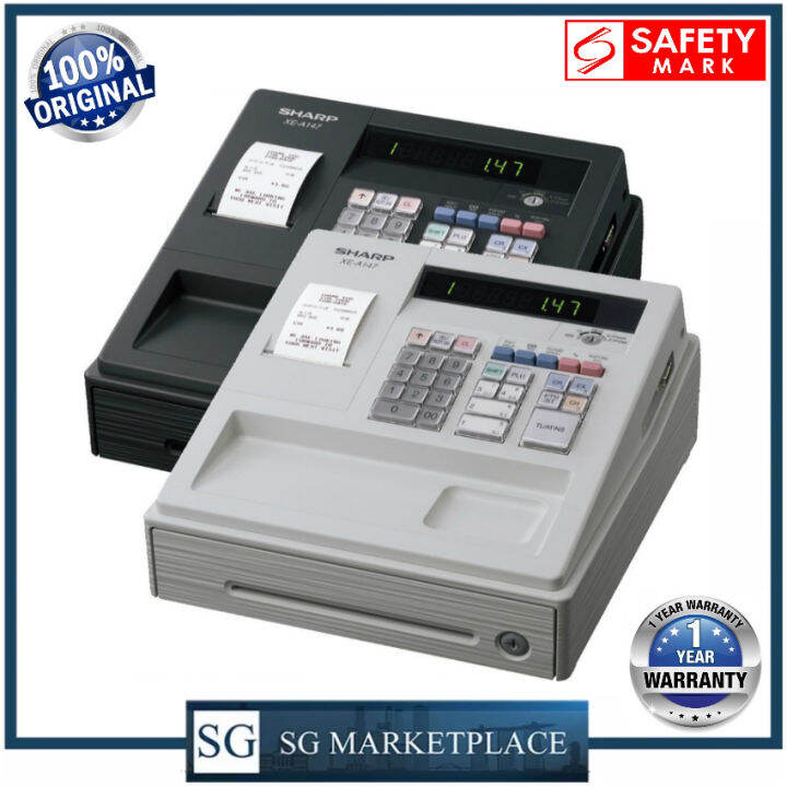 Sharp Cash Register. Sharp XEA147 Cash Register. Auto calculate GST. 6