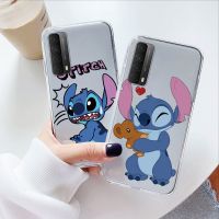 Cute Case For Huawei P Smart 2021 Y7A Phone Cover Stitch Love Soft Silicone Fundas For Huawei P Smart 2021 Couqe Clear Bumper