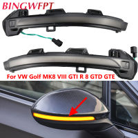 แบบไดนามิก Blinker ไฟเลี้ยว LED สำหรับ VW Golf MK8 VIII GTI R 8ไฟกระจกตัวบ่งชี้ลำดับ2020 2021 2022