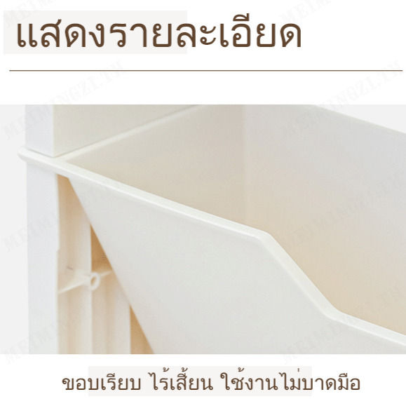 meimingzi-ชั้นวางของแบบหลายชั้น-พร้อมล้อ-ชั้นวางหนังสือห้องเรียนแบบรถเข็นสำหรับการเคลื่อนย้ายและจัดเก็บในห้องนั่งเล่น