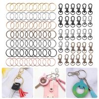 140Pcs Keyrings Carabiner Keyring Swivel Snap Hook Lobster Clasp Key Chain Clip Keyring for Keyring